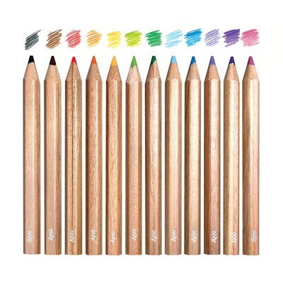 Draw 'n' Doodle Mini Colored Pencils + Sharpener (Set of 12)