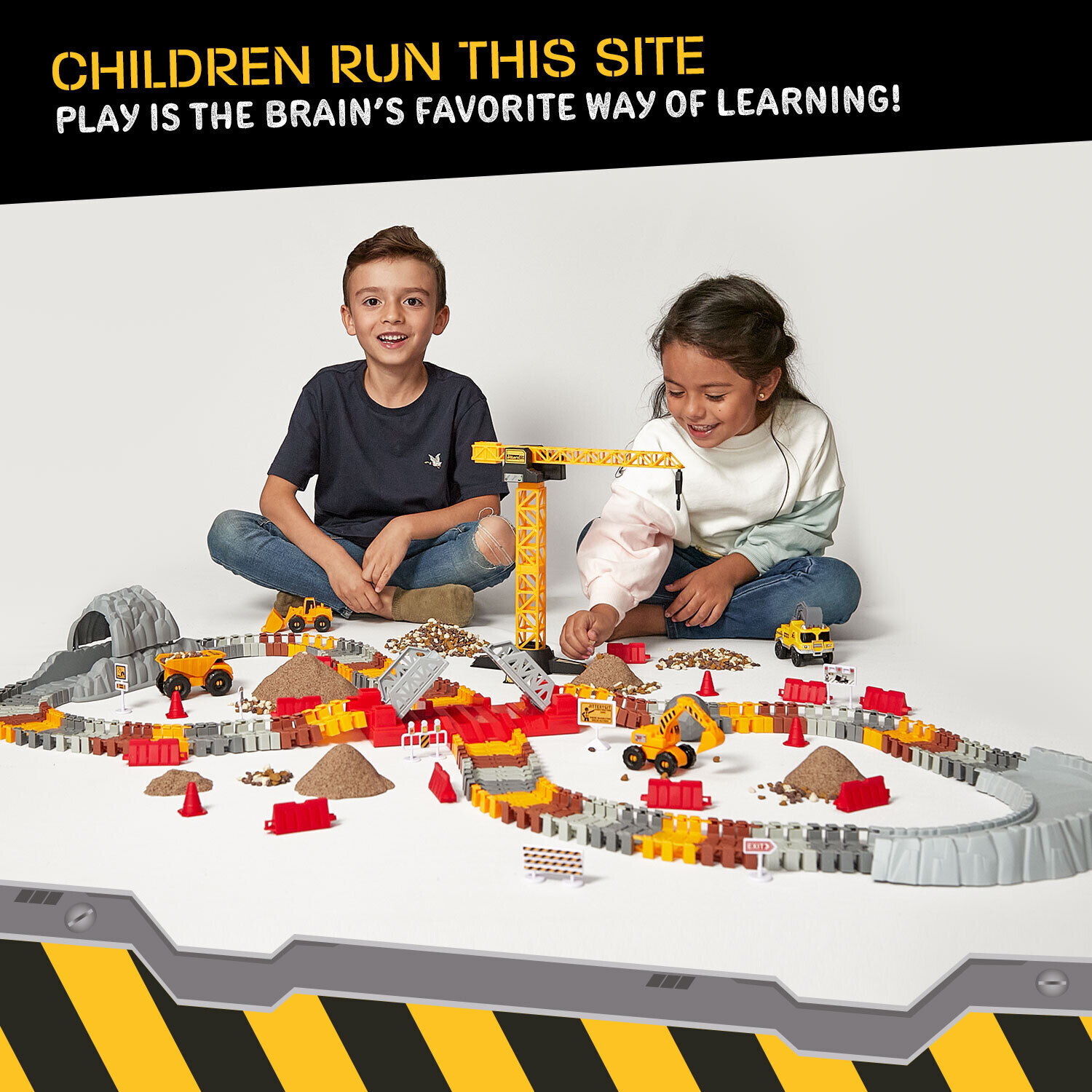Construktor - Glow In The Dark Construction Track Set
