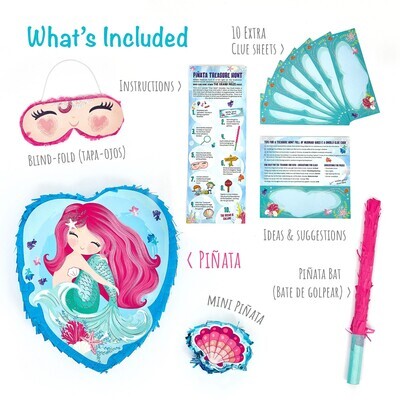 Pinata - Mermaid Theme Pinata Treasure Hunt