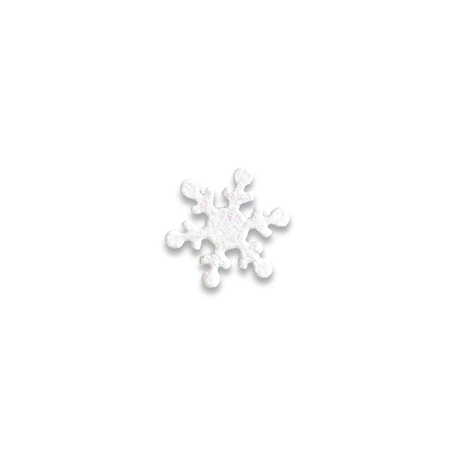 Snowflake White Glitter Magnet