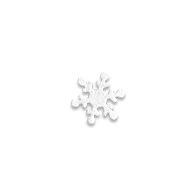 Snowflake White Glitter Magnet