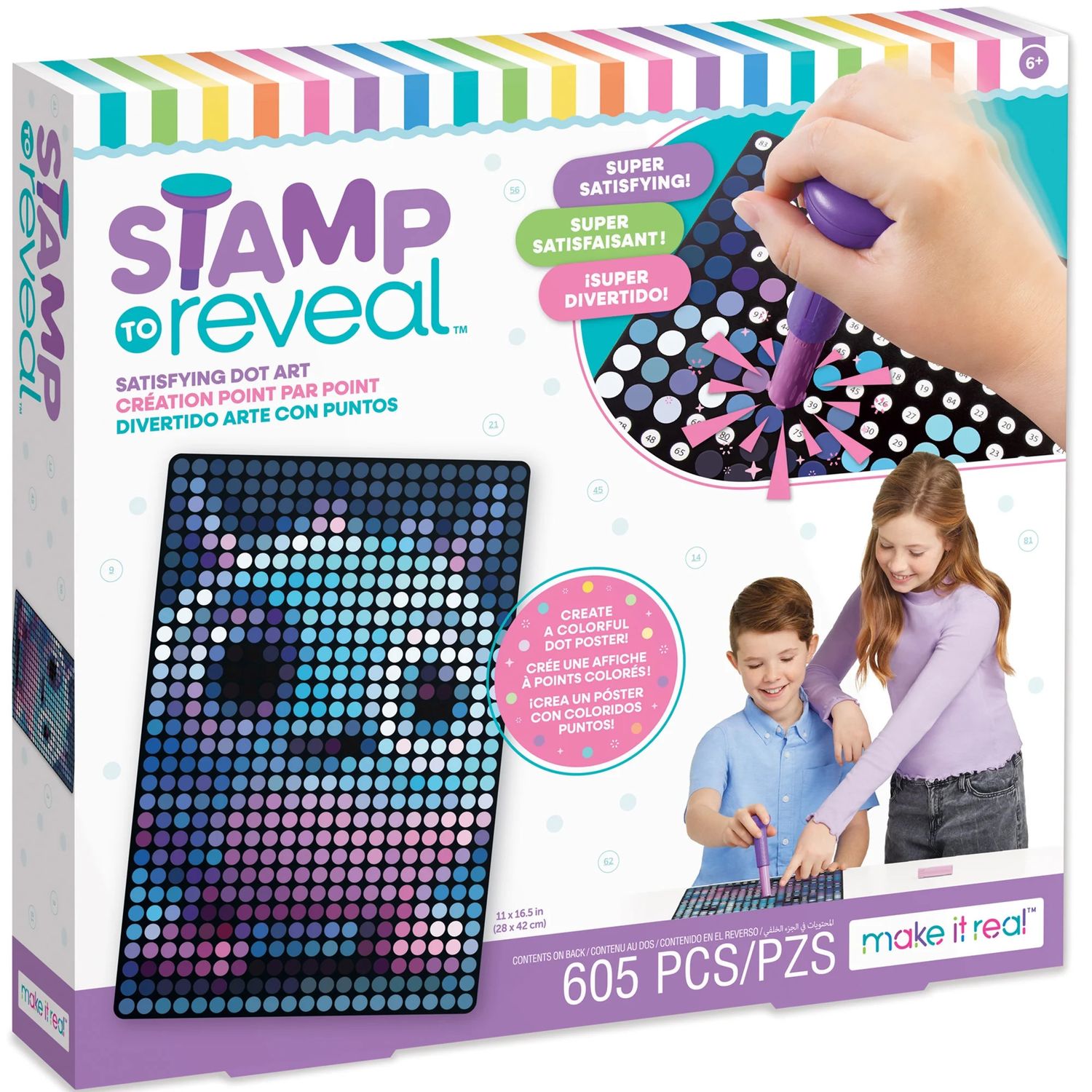 Stamp to Reveal Satisfying Dot Art - , Type: Style 1