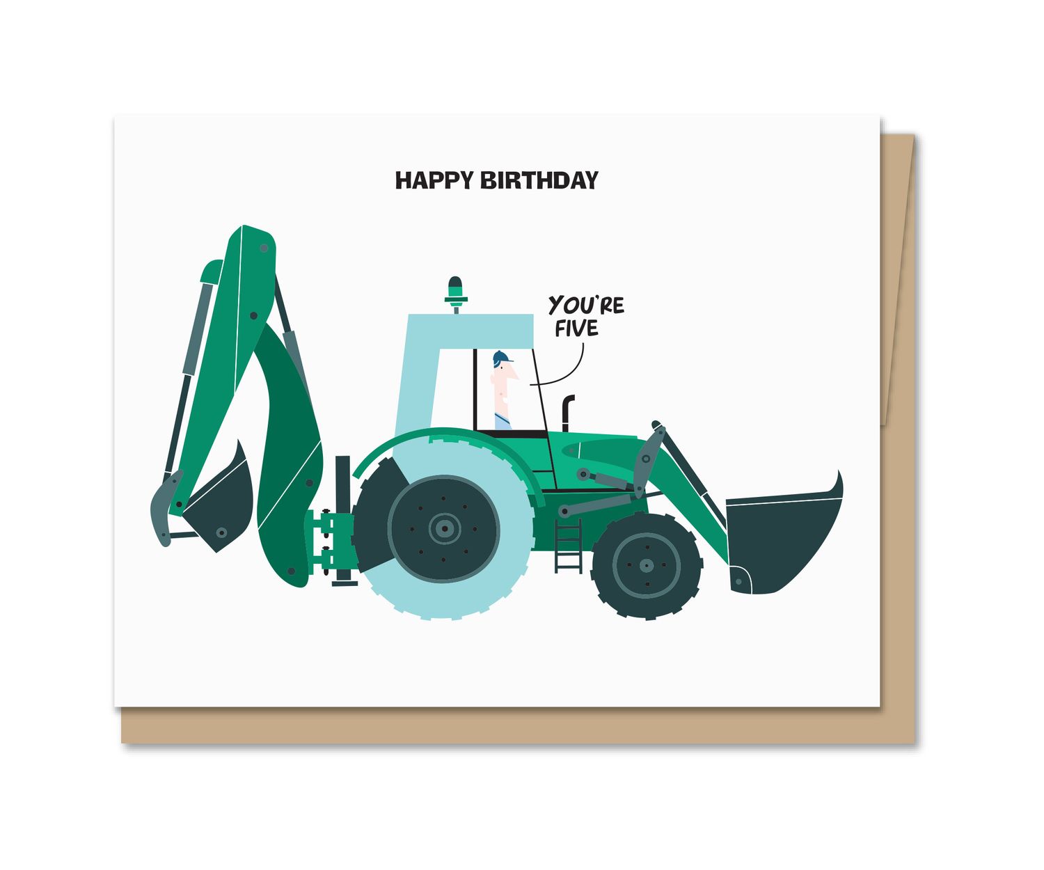 Birthday Backhoe Five