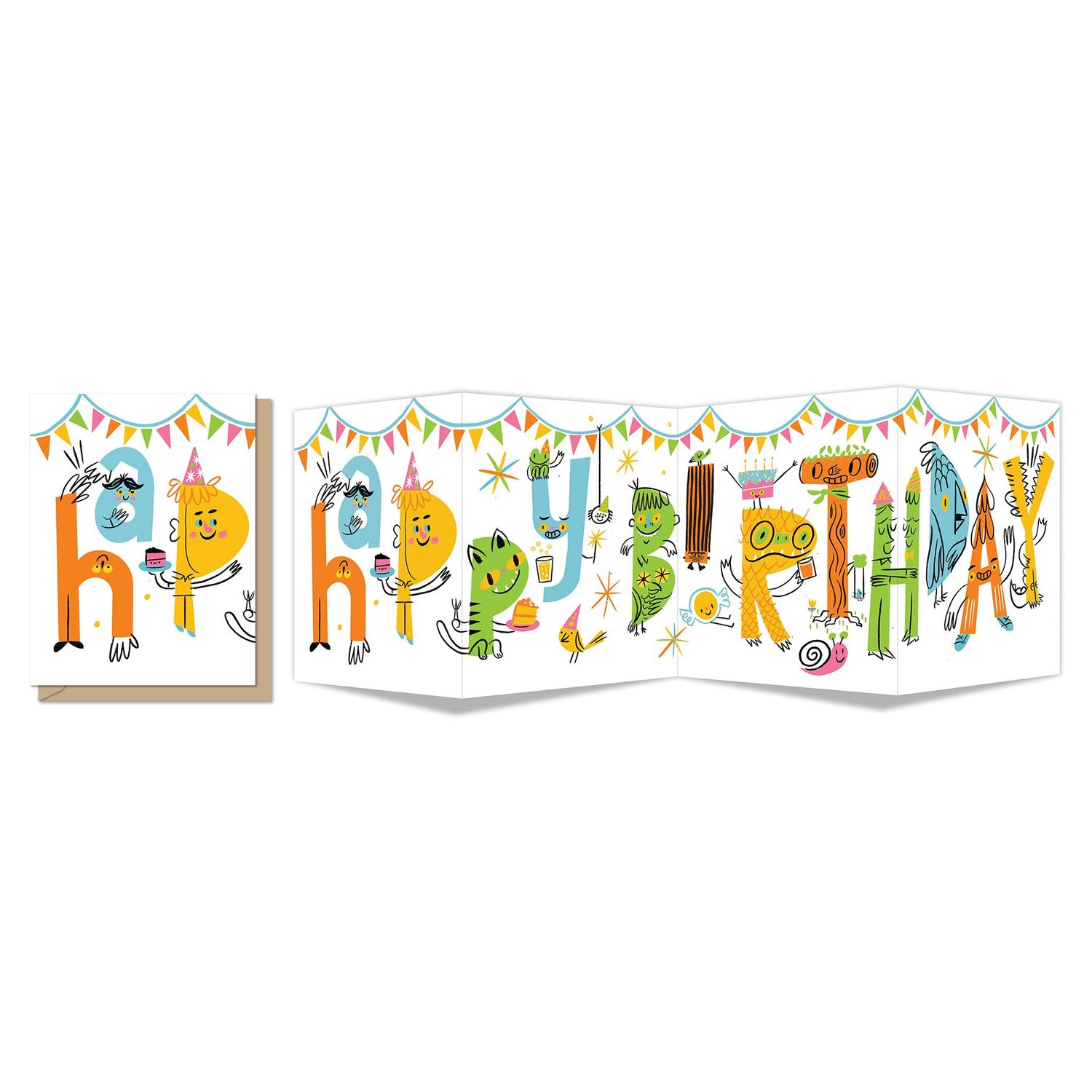 Birthday Critters (quad-fold)