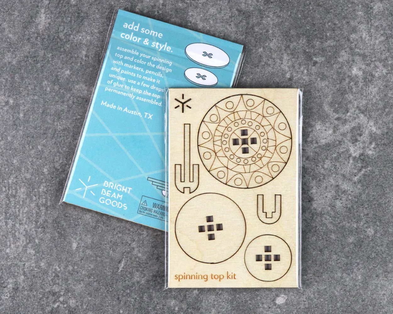 Geometric Spinning Top Kit Circus