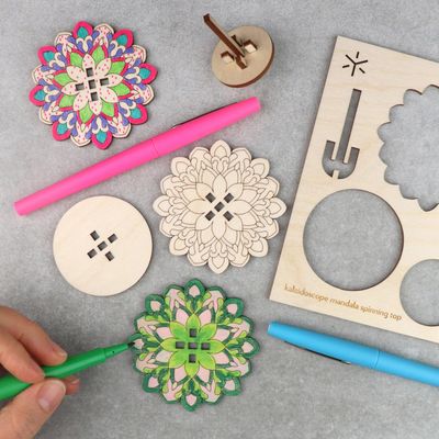 Mandala Large Spinning Top Kit - Kaleidoscope