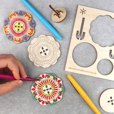 Mandala Large Spinning Top Kit - Carousel