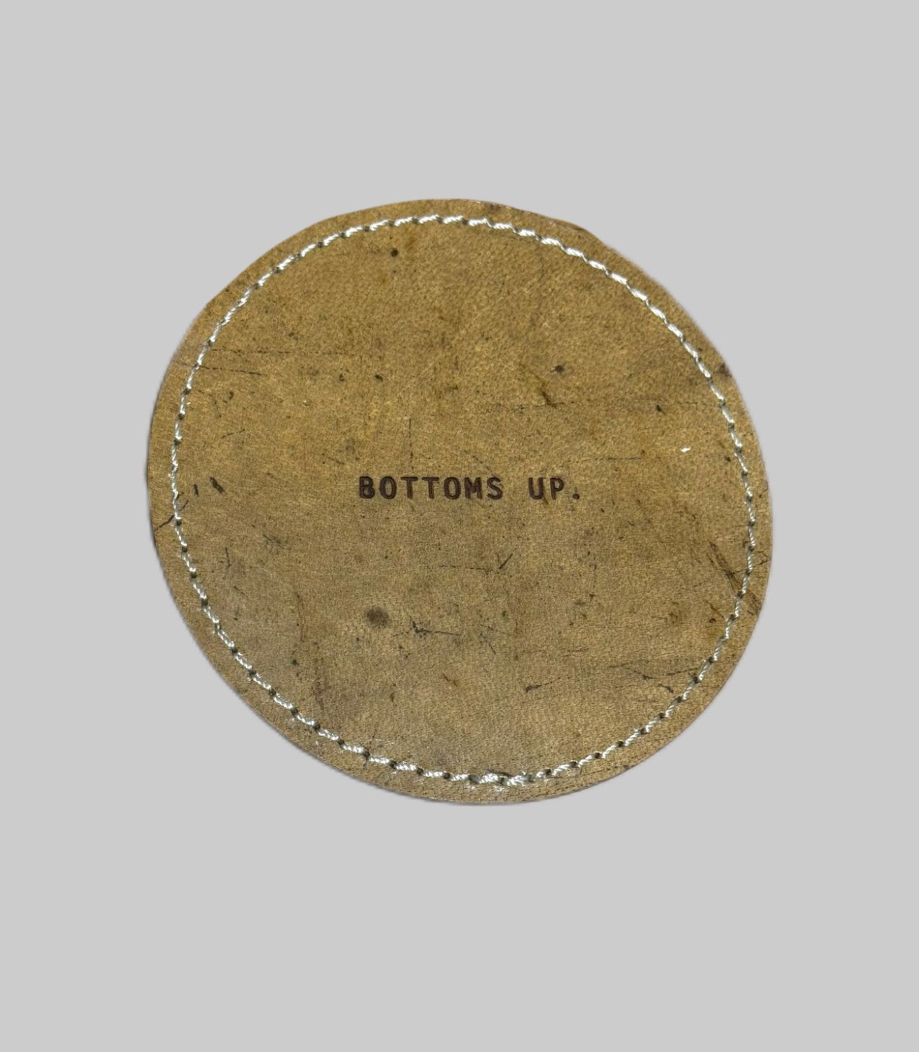 Sugarboo "Bottoms Up" Leather Coaster -, Color: Brown