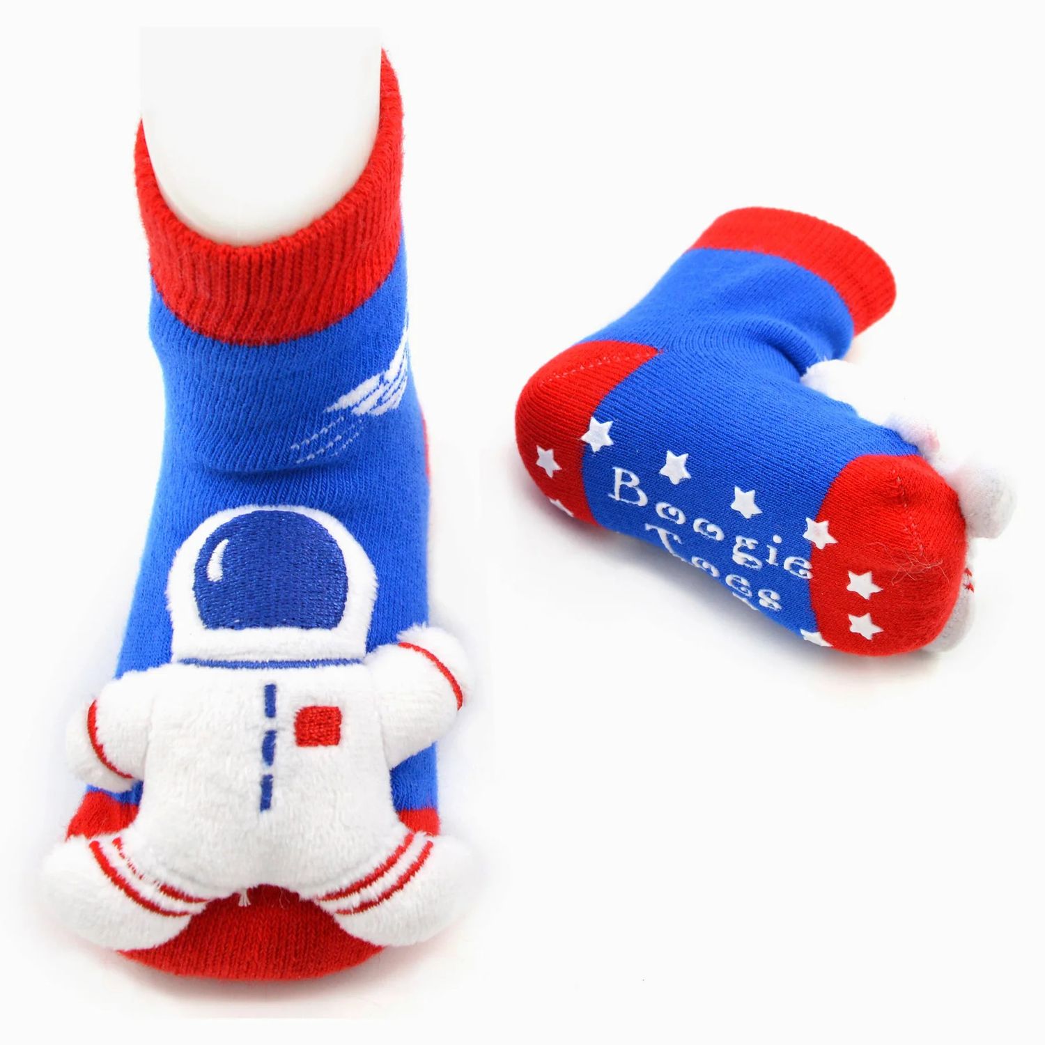 Baby Astronaut Boogie Toes Rattle Socks -, Size: 0-1Y