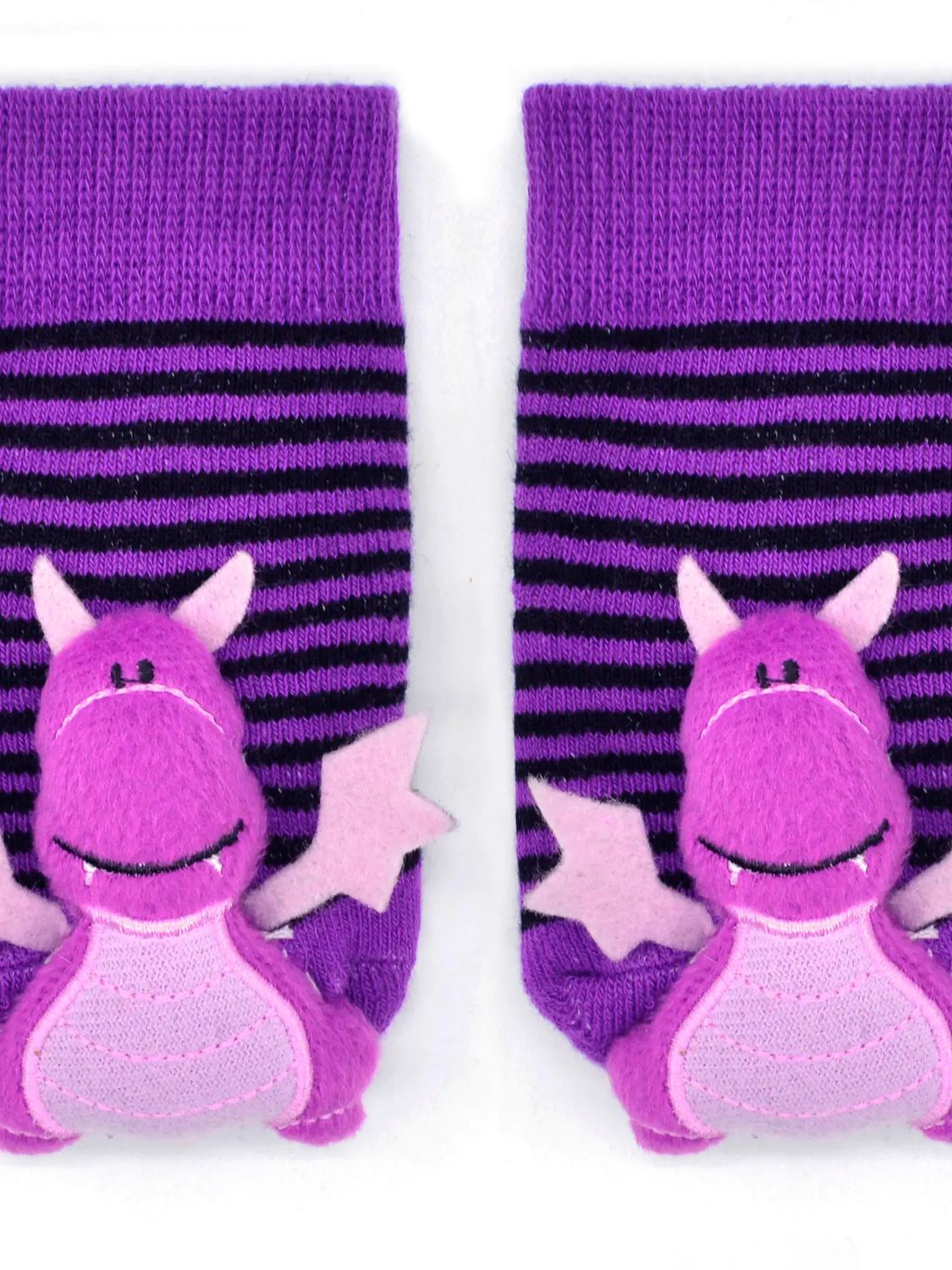 Purple Dragon Halloween Boogie Toes Rattle Socks - , Size: 0-1Y