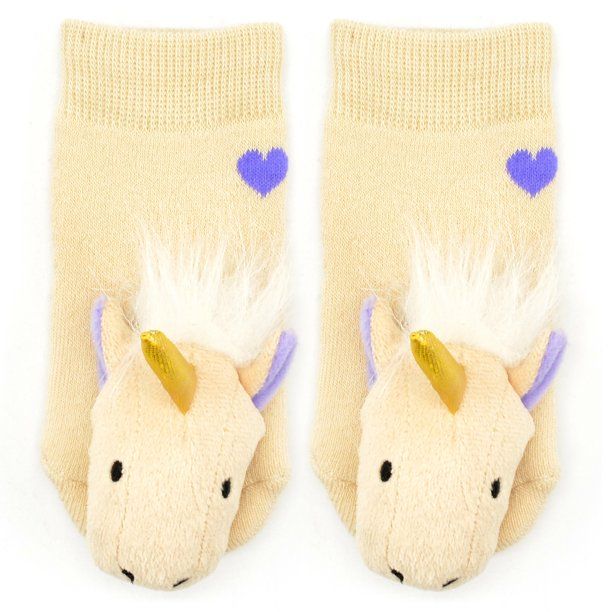 Golden Unicorn Boogie Toes Rattle Socks - , Size: 0-1Y