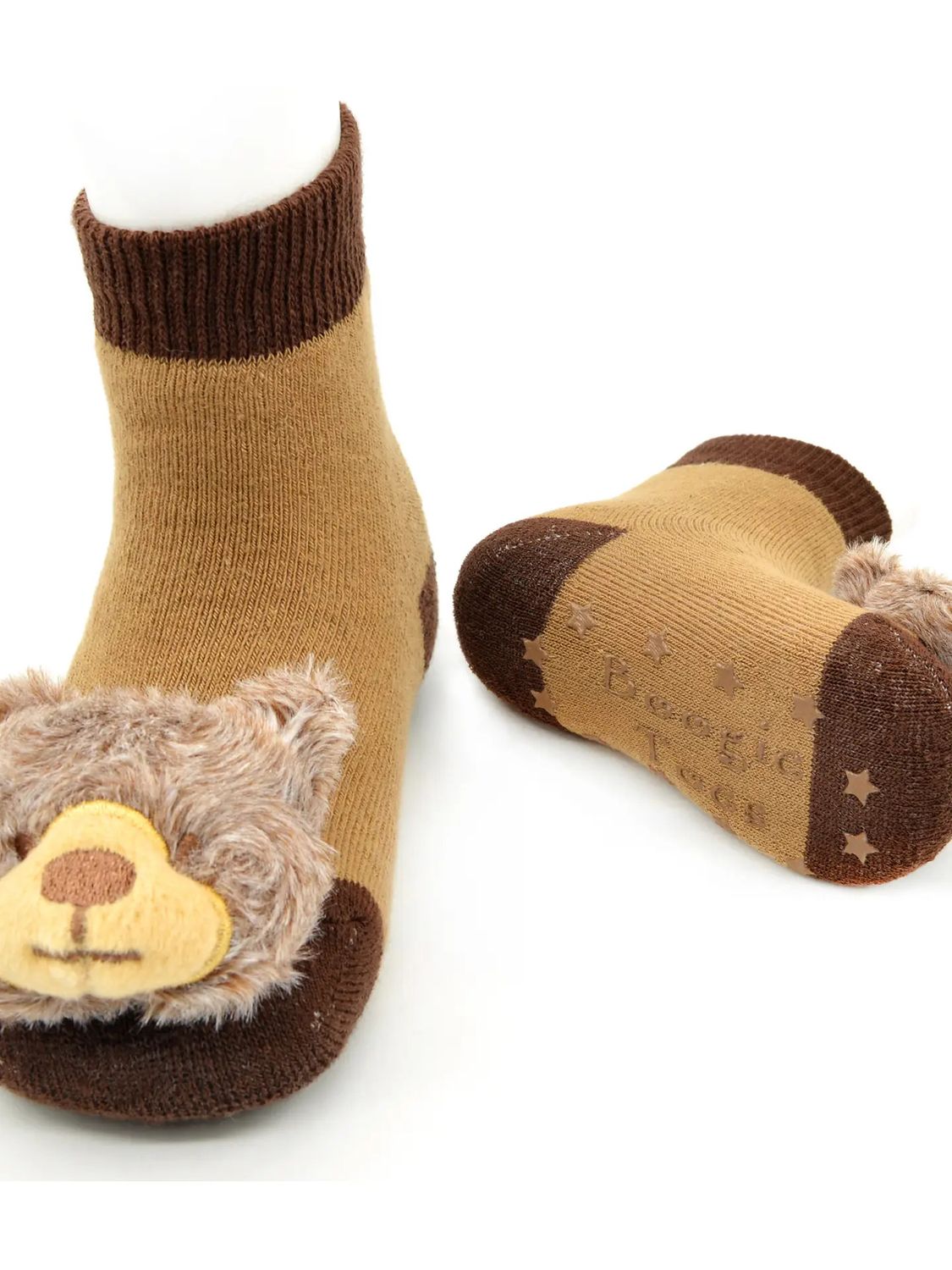 Grizzly Bear Boogie Toes Rattle Socks - , Size: 0-1Y
