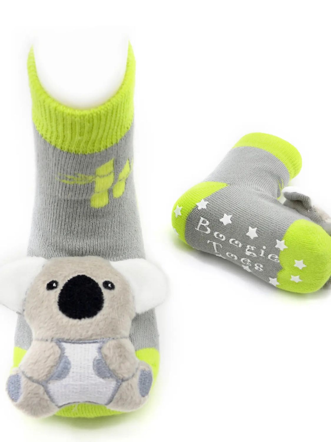 Kute Koala Boogie Toes Rattle Socks - , Size: 0-1Y
