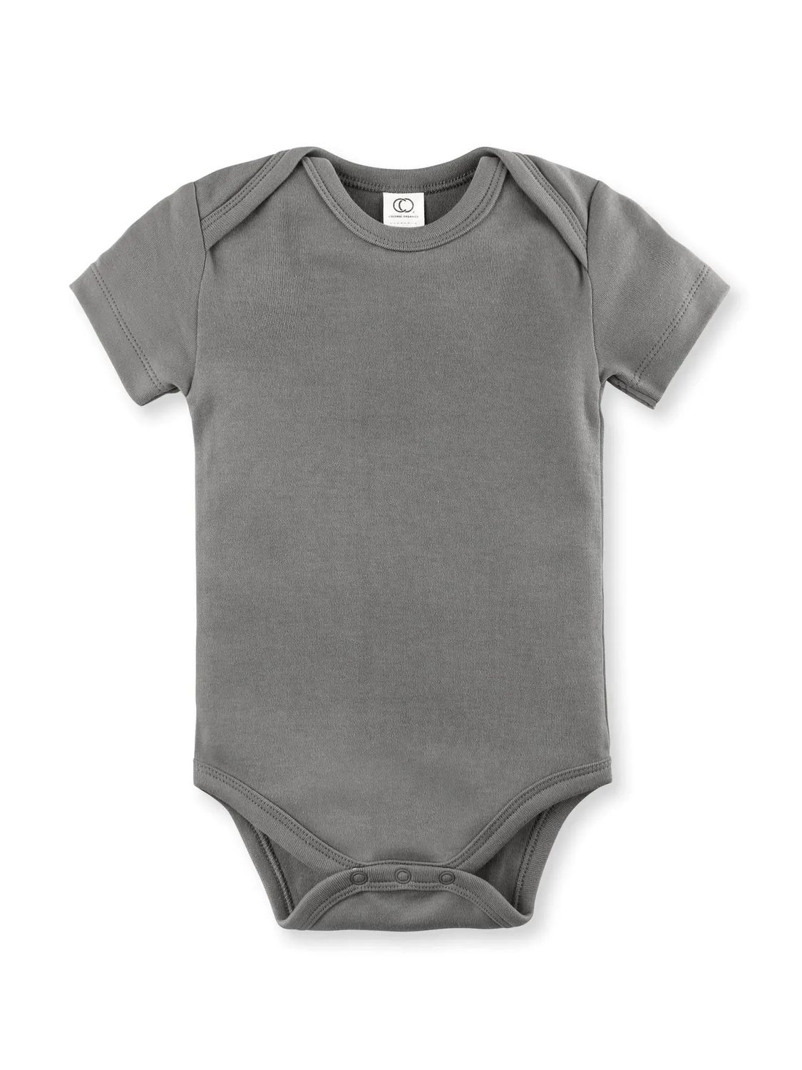 Classic Bodysuit -, Type: Short Sleeve -, Color: 3-6M -, Size: Pewter