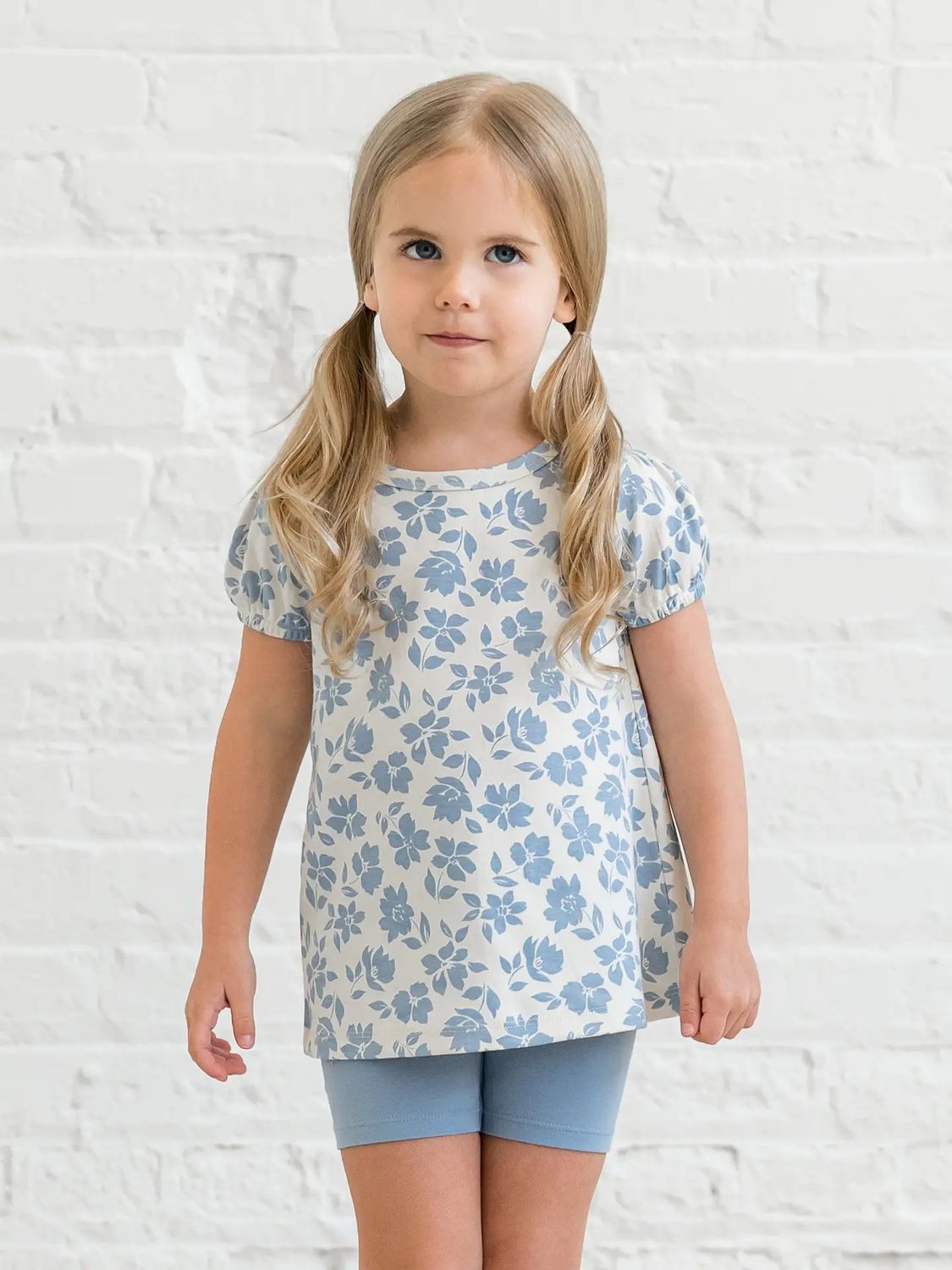 Cora Tulip Back Tee - Gia Floral + Rain - , Size: 12-18M
