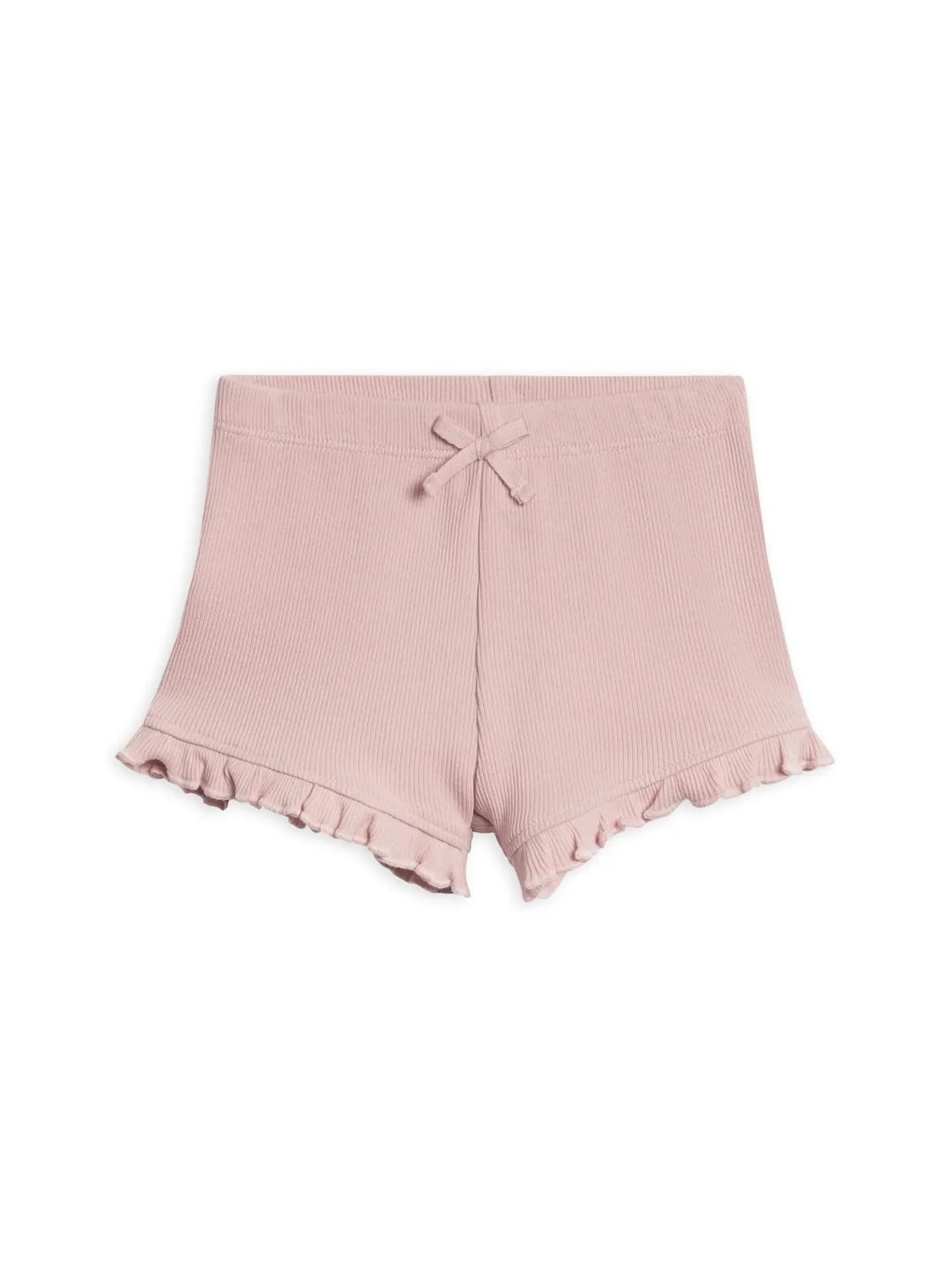 Lydia RIbbed Ruffle Short - Rosa - , Size: 6-12M