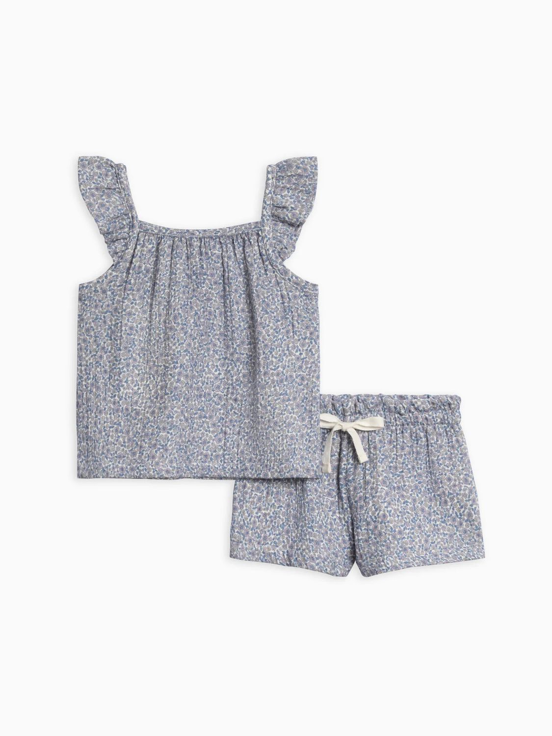 Nora Muslin Tank &amp; Short Set - Gianni Floral/Marino - , Size: 2T