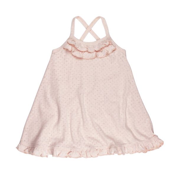 Organic Pointelle Twirl Dress, Color: Cotton Candy, Size: 12-18M