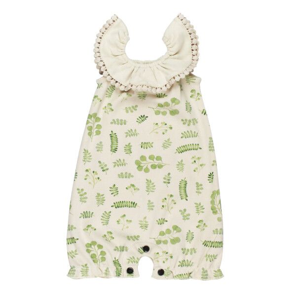 Organic Bubble Romper, Color: Stone Botanica, Size: 3-6M