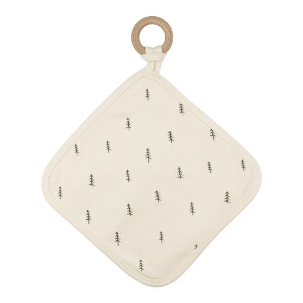 Lovey with Removable Teething Ring, Color: Buttercream Tree, Size: one size