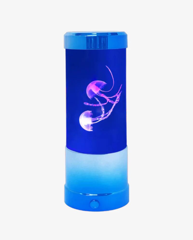 Jelly Fish Mood Lamp w/LED lights Mini -, Color: Blue Metallic