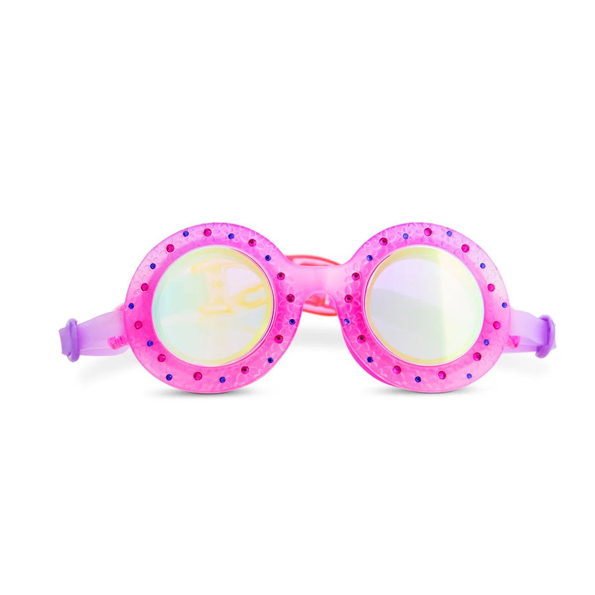 Budding Flowers Swim Goggles, Color: Morning Magenta