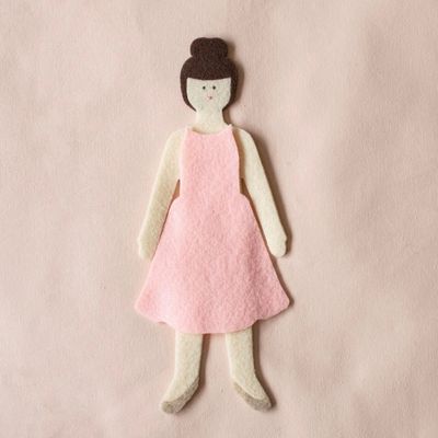 felt starter doll - hazelnut