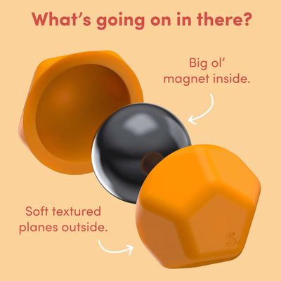 Speks Odds Silicone Magnets - Orange Plane