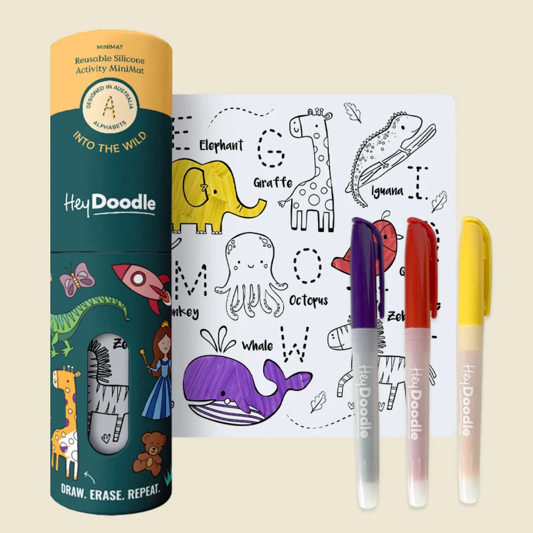 Mini Coloring &amp;  Doodle Mat , Type: - Into The Wild