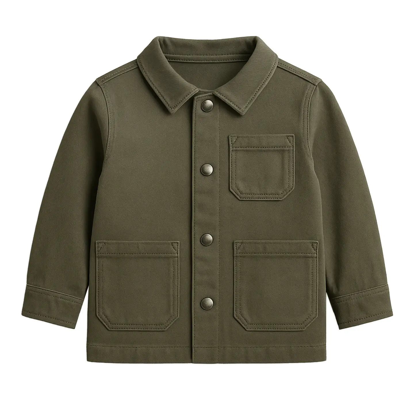 Denver Twill Chore Jacket - , Color: Olive -, Size: 3T