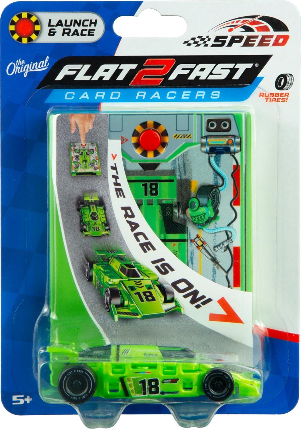 Flat 2 Fast Card Racers , Type: Speed, Color: Green 18