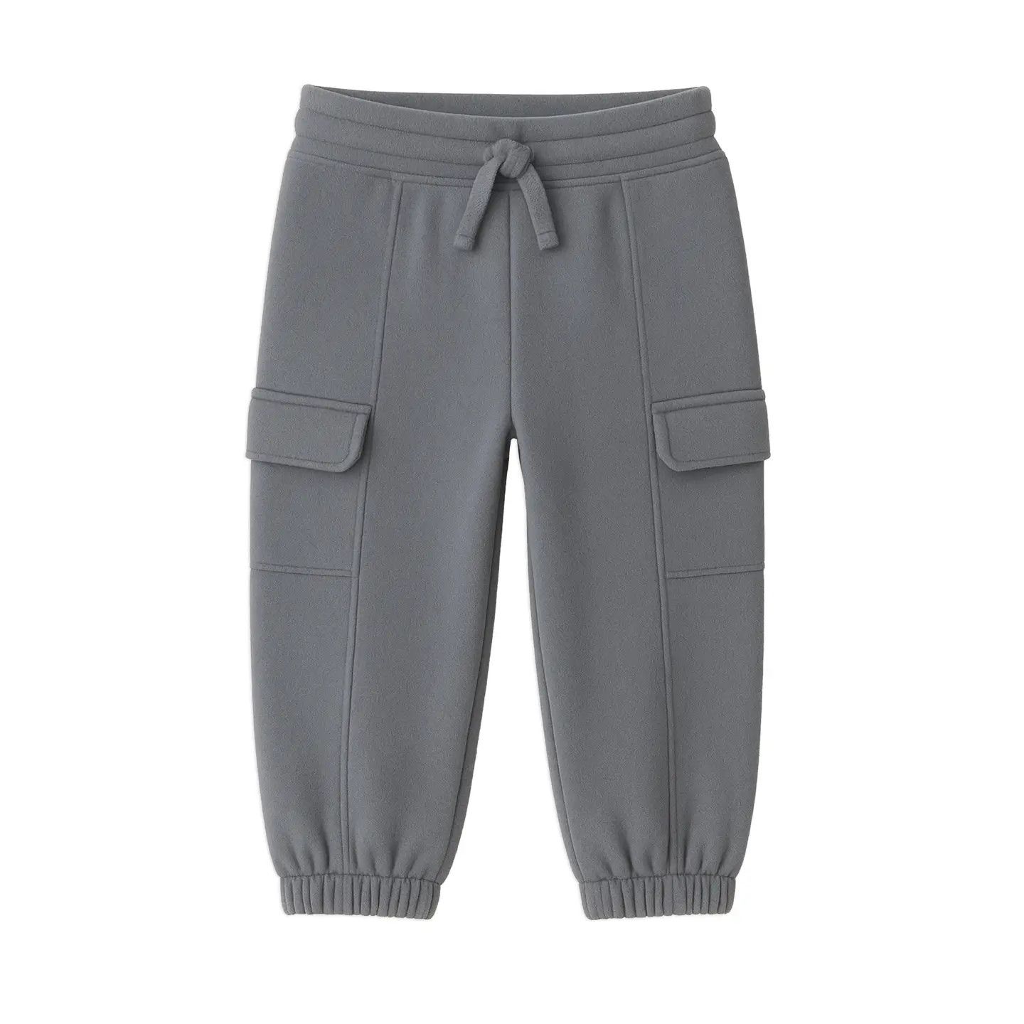 Dallis Fleece Cargo Sweatpants - , Color: Denim -, Size: 6-12M