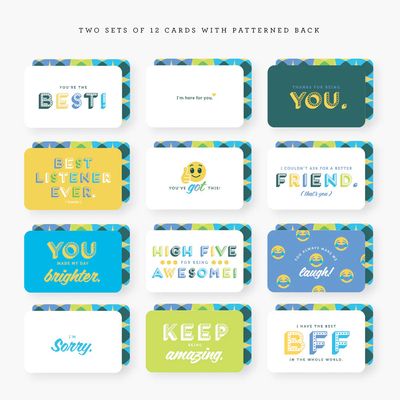 Lunchbox Hopes set of 24 notecards in metal tin