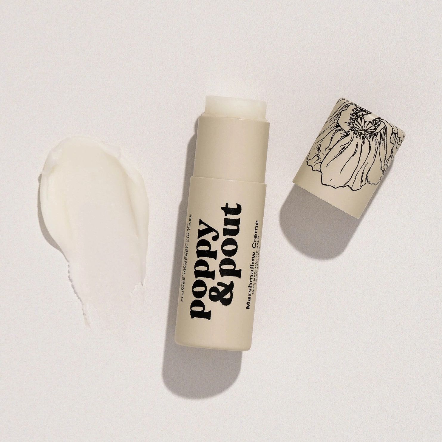 Poppy &amp; Pout Lip Balm, Color: Marshmallow Creme