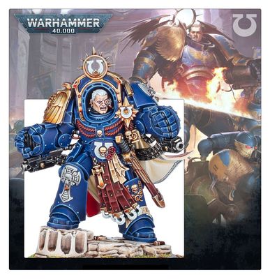 Warhammer 40K Ultra Marines Marnes Calgar in Armour of Antilochus