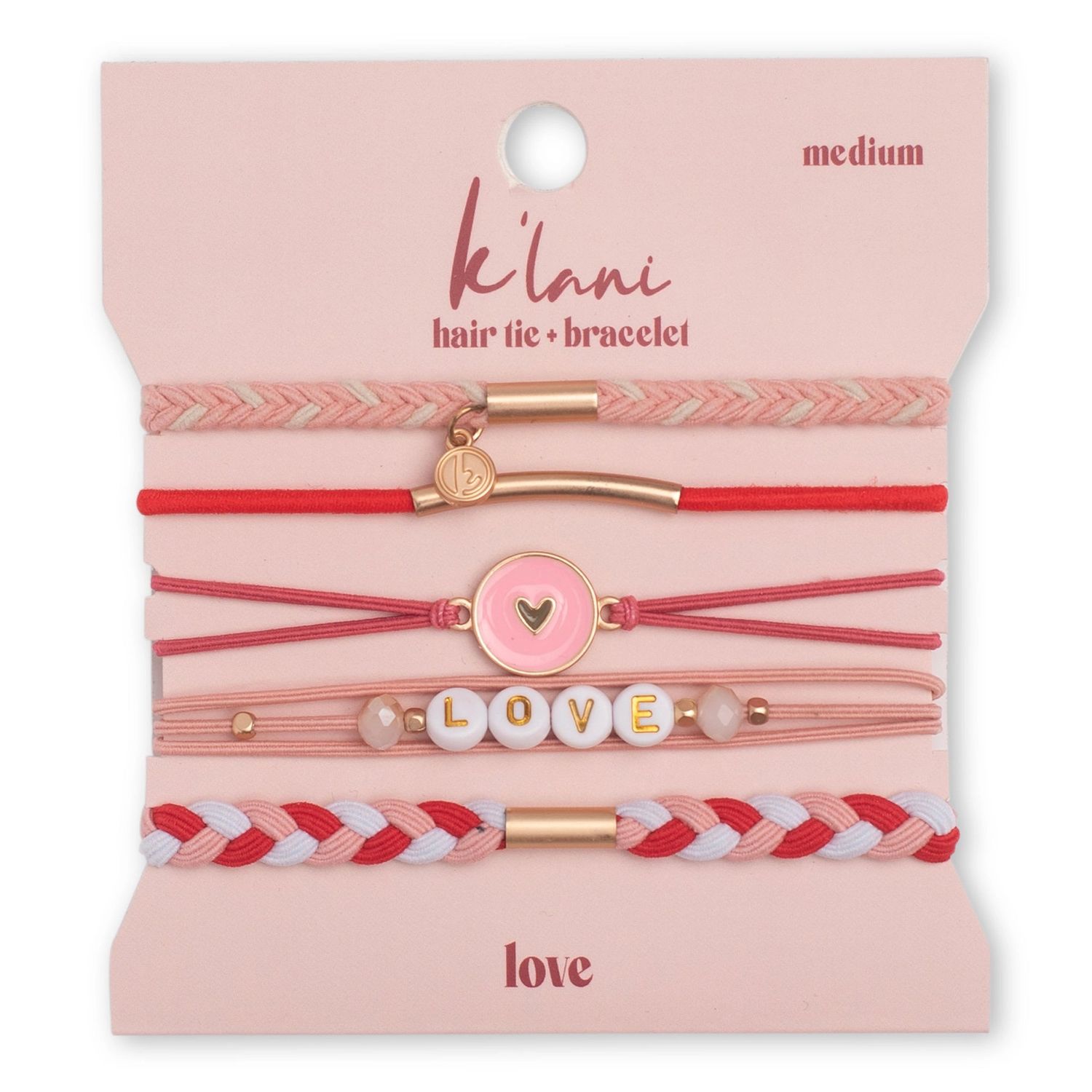 K'Lani Love Hair + Wrist Band - , Size: Small
