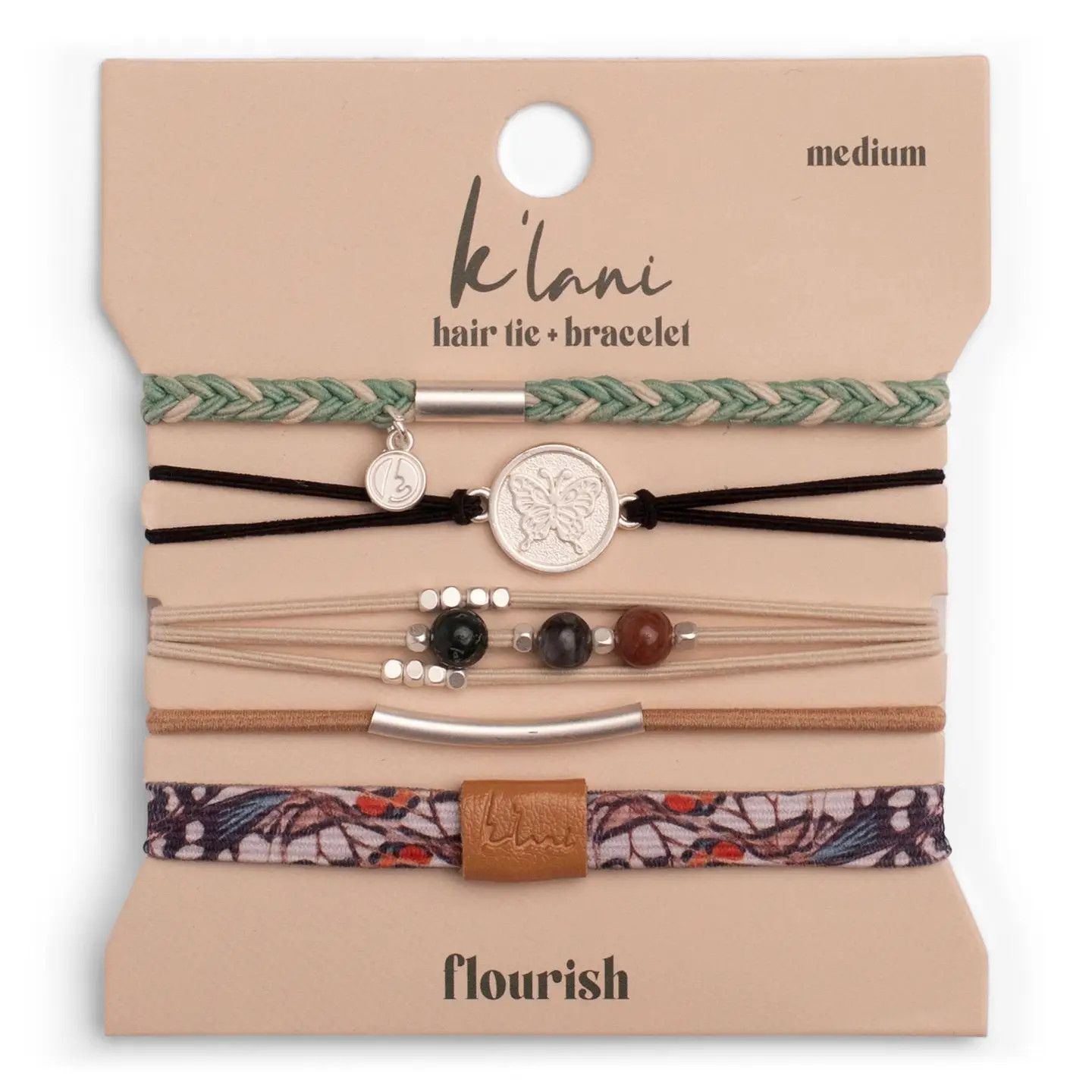 K'Lani Flourish Hair + Wrist Band - , Size: Small