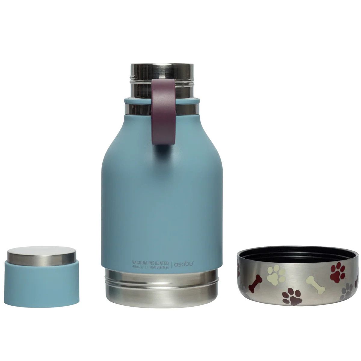 Travel Dog Bowl Bottle - Blue