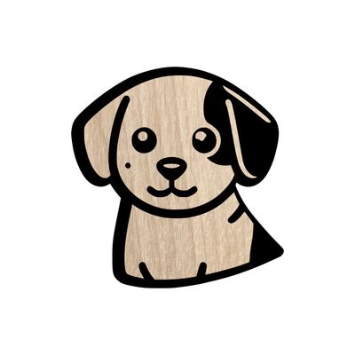 Eco Sticker (Cute Animals) - Dog
