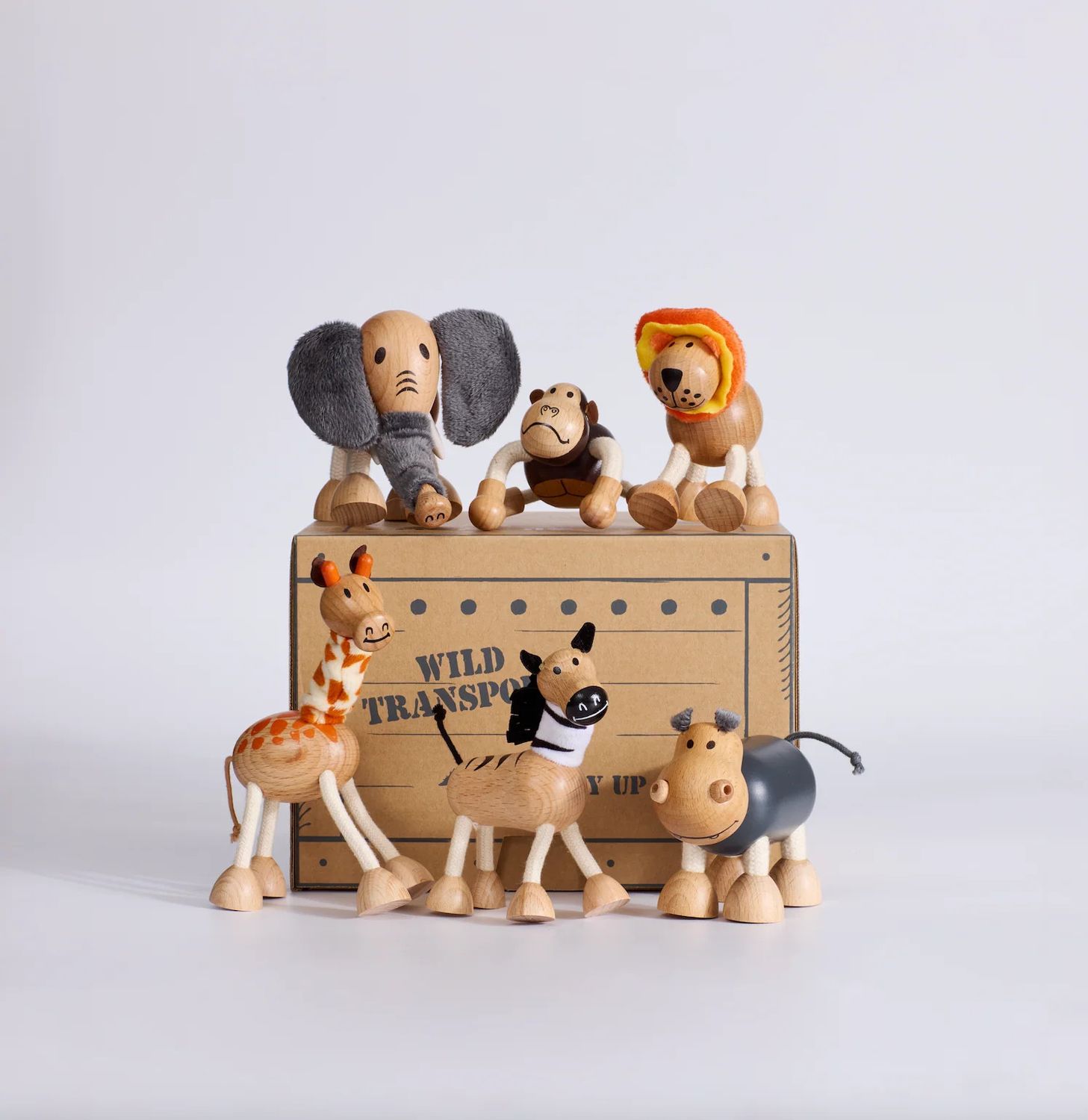 Anamalz Roaming Mountains Bundle – 6 Safari Anamalz in Gift Crate