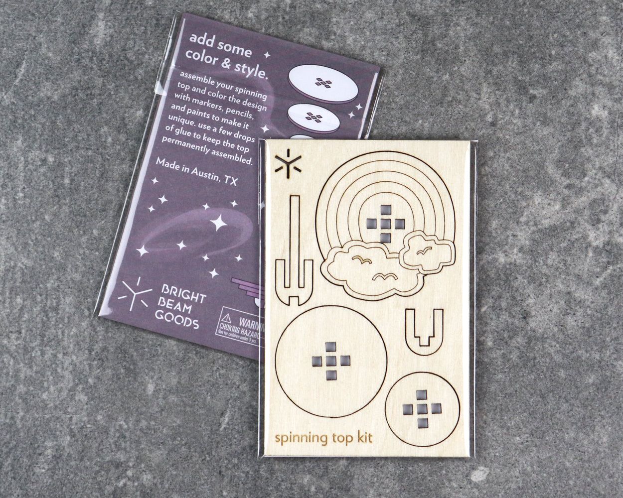 Spinning Top Kit Solar System Rainbow