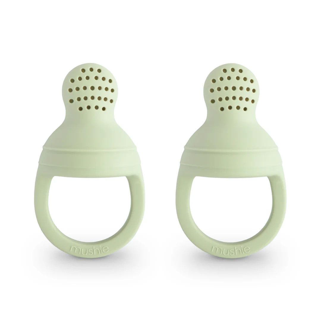 Mushie Silicone Fresh Food Feeder 2-Pack - Sage