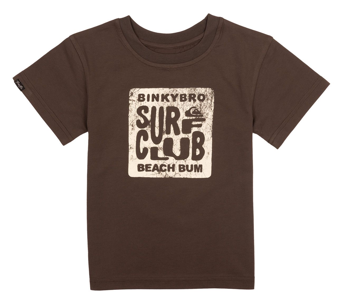 BinkyBro Kids T-Shirt Bb X Quik Surf Club Brown, Size: 2T
