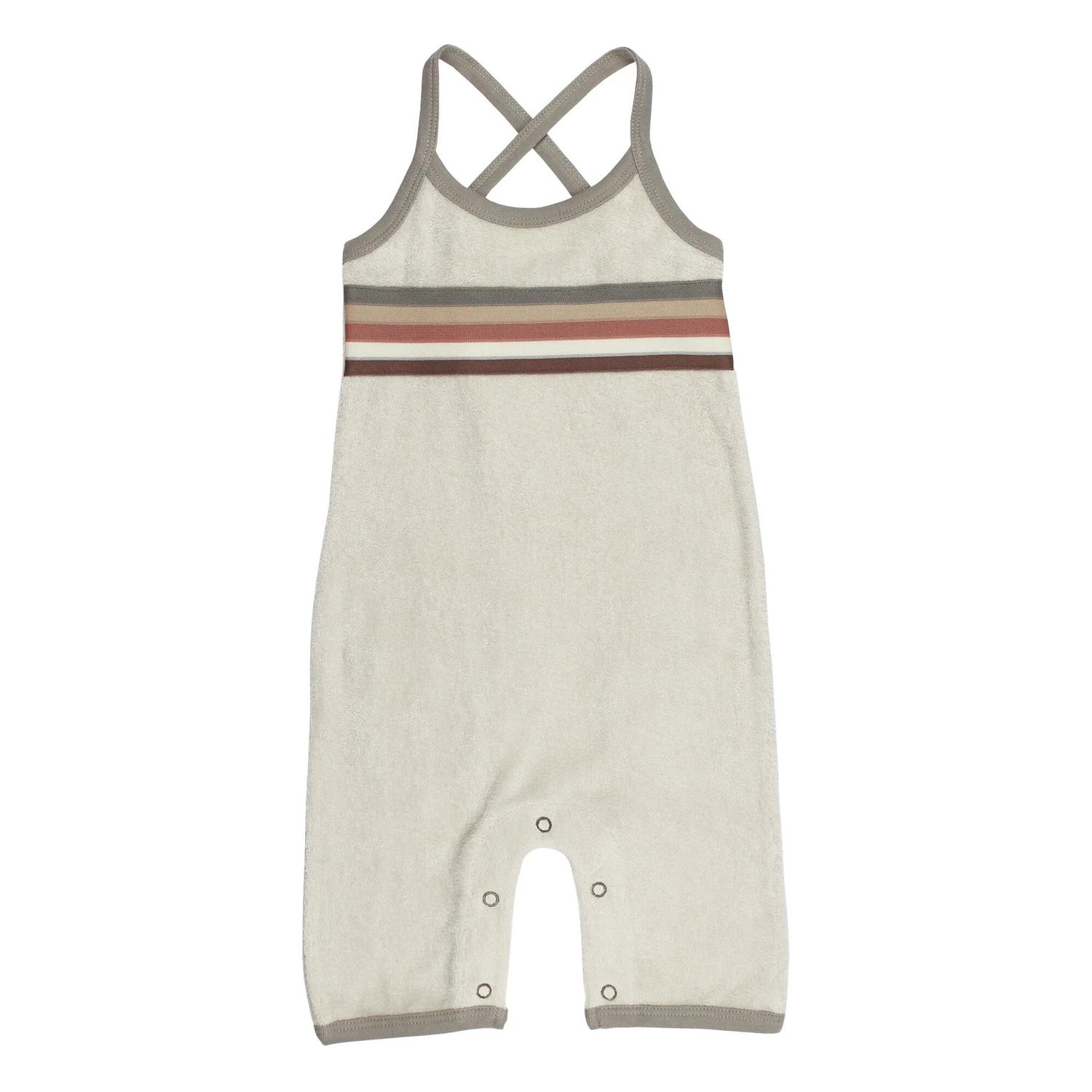Organic Terry Cloth Overall Size 3-6m in Neutrals