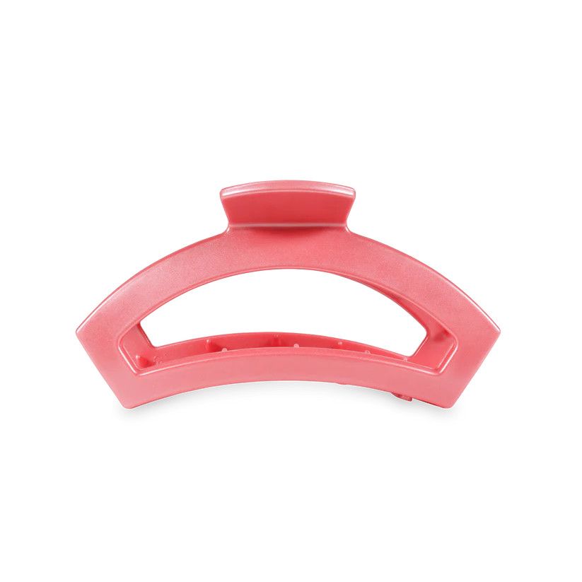 Teleties Open Claw Clip - Small -, Color: Calming Coral