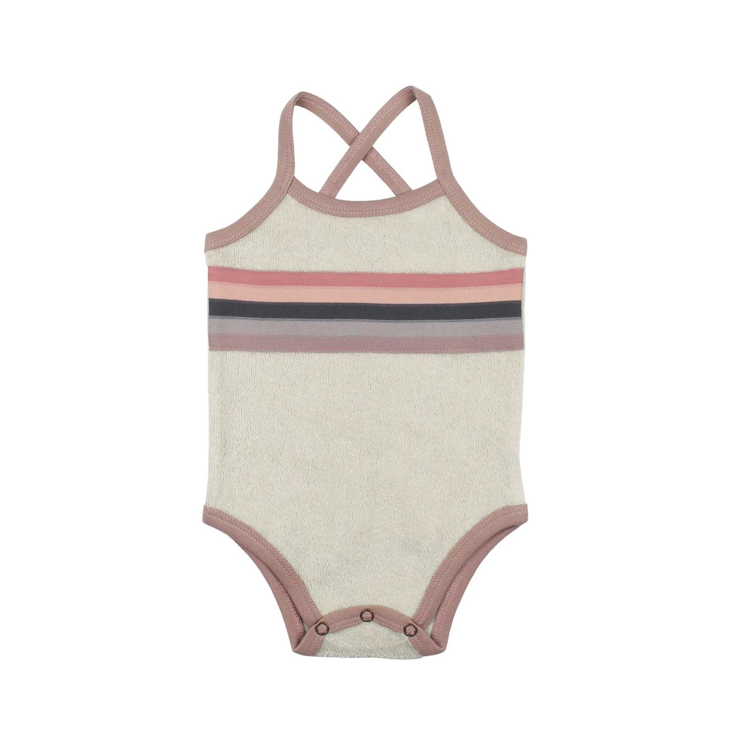 Organic Terry Cloth Bodysuit Size 0-3m in Pinks
