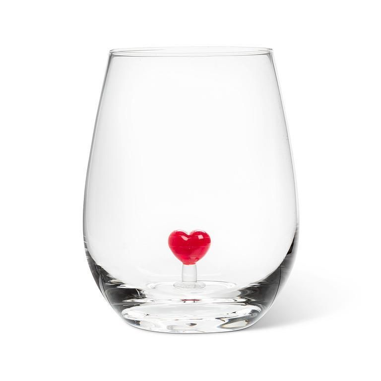 Heart Icon Stemless Wine Glass 20oz
