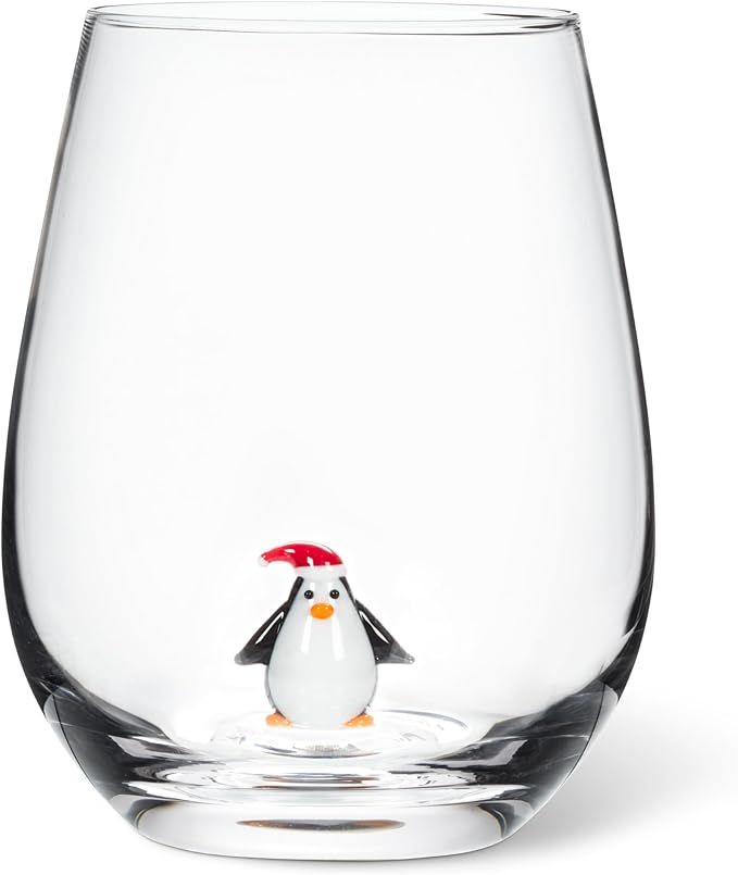 Penguin Stemless Wine Glass 20oz