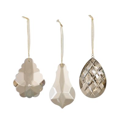 Faceted Crystal Gem Ornaments