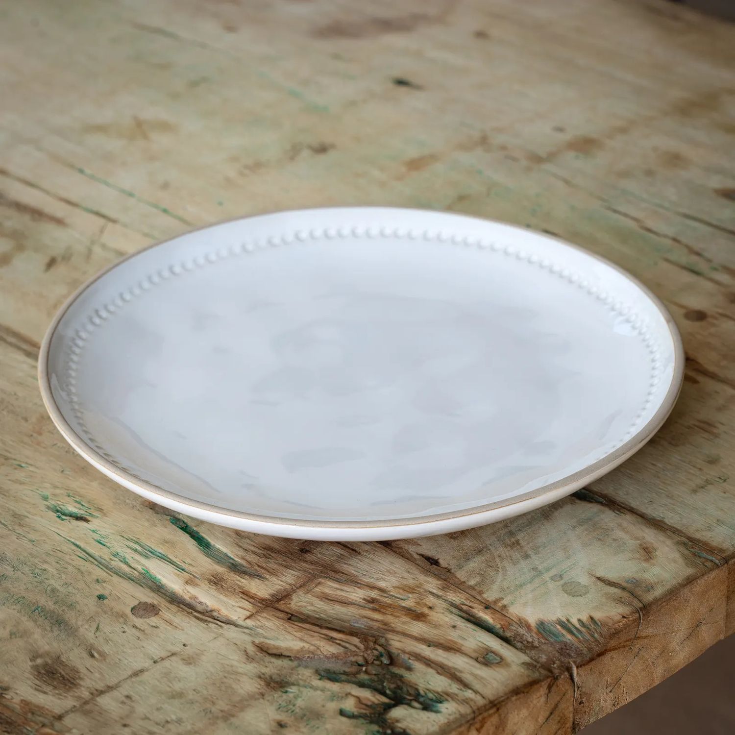 Isabella White 10" Dinner Plate